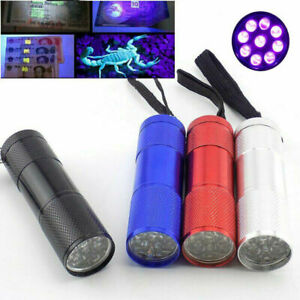 Super Bright Mini Aluminum LED 9 LED Flashlight Torch Light