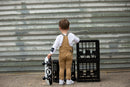 Cracked Soda | Juke Baby Boys Detailed Overalls - Denim Tan