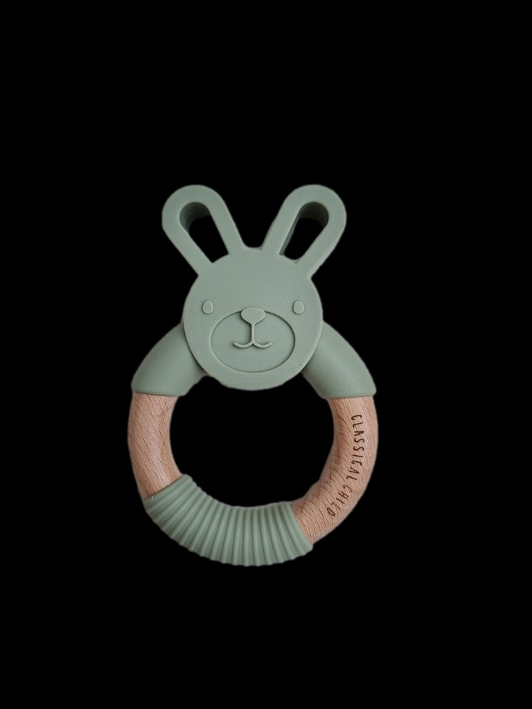 Classical Child | Rabbit Teether - Asstd Colours