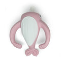 Nora Narwhal Silicone Teether - Old Rose