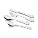 Stainless Steel Children's Cutlery 4 Piece Set Dinosaurs