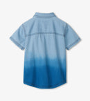 Hatley | Denim Dip Dye Short Sleeve Button Down Shirt