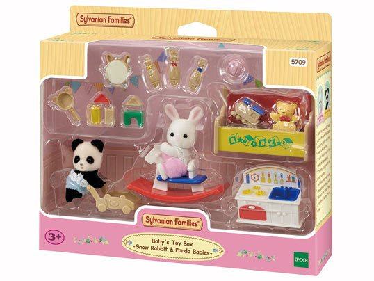 Sylvanian Families | Baby's Toy Box - Snow Rabbit & Panda Babies