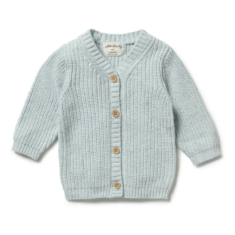 Wilson & Frenchy | Knitted Button Cardi-Mint