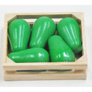 Wooden Pears In crate