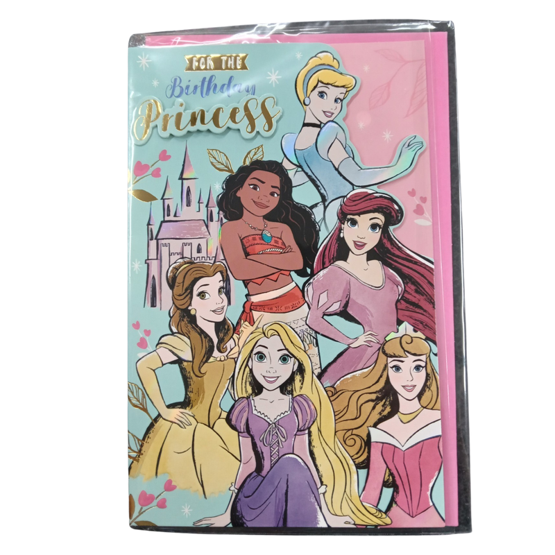 Premium Birthday Card - Disney Princesses