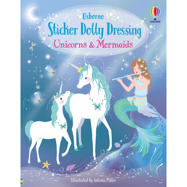Sticker Dolly dressing Unicorns & Mermaids
