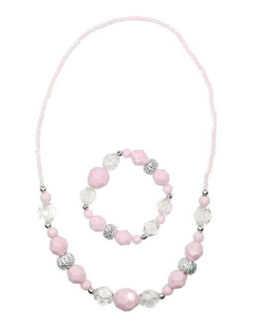 Pink Poppy |  Snow Princess Necklace & Bracelet Set