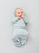 Babu | Merino Bundler Nightgown - Gum Drop Stripe