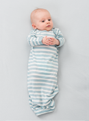 Babu | Merino Bundler Nightgown - Gum Drop Stripe