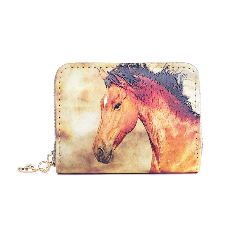 Horse Design Card Holder Wallets