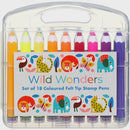 Wild Wonders Felt Tip Stamp Pens