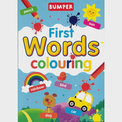 Bumper First Words Colouring Book