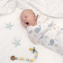 Living Textiles | 2pk Muslin Swaddles - Whale of a Time