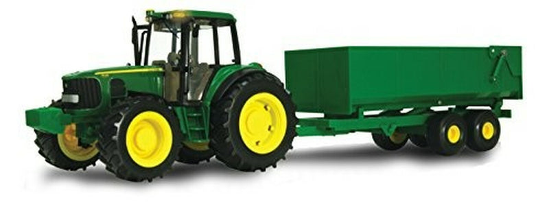 John Deere 1:16 Big Farm Lights and Sounds Tractor w wagon